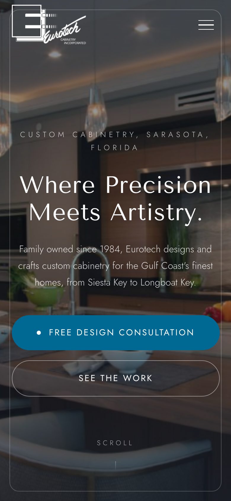 The new homepage on a phone